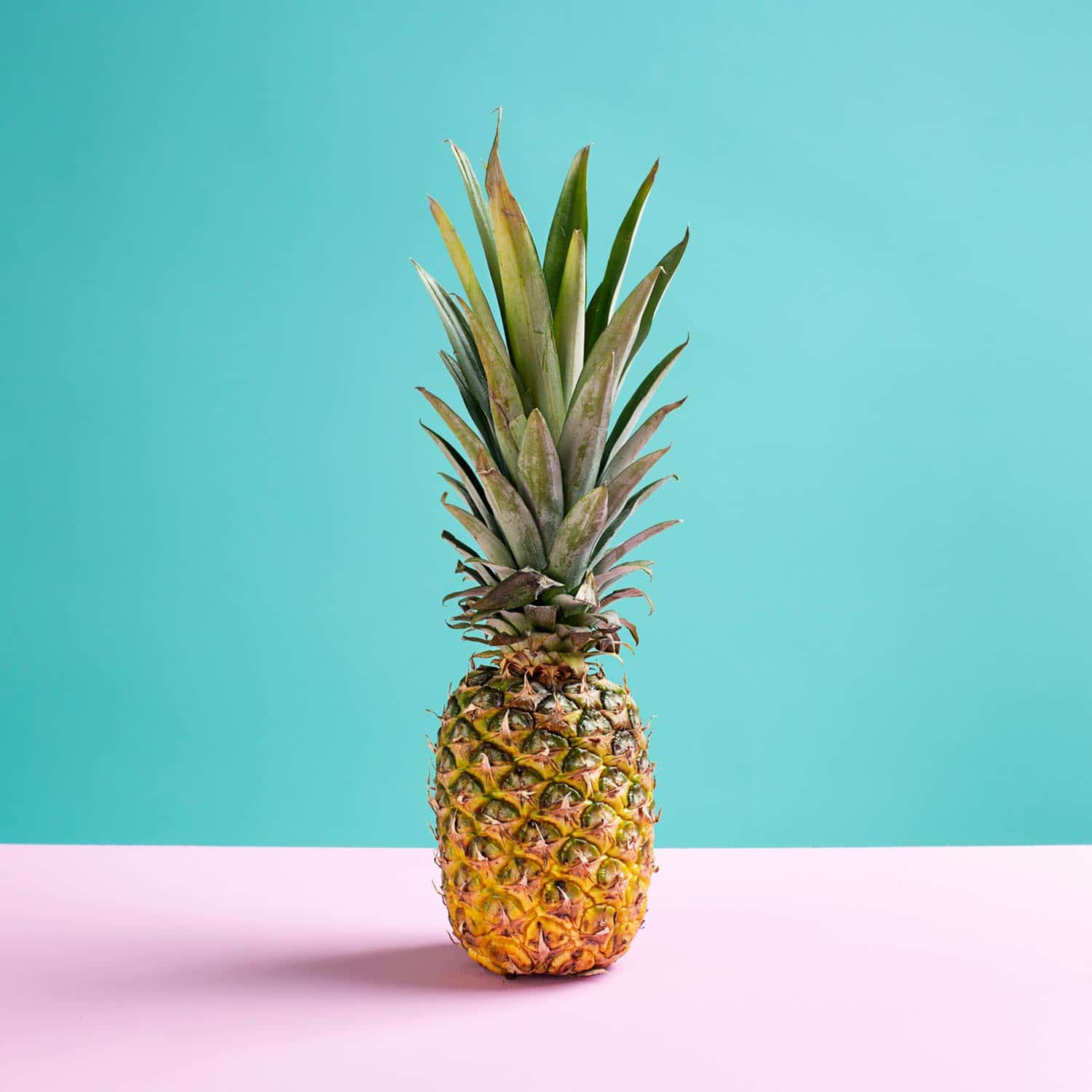 Pineapple on bright background